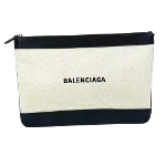 Beige Cotton Balenciaga Briefcase