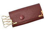 Brown Leather Cartier Key Holder