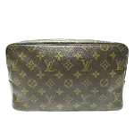 Brown Canvas Louis Vuitton Poche Toilette