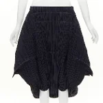 Navy Polyester Issey Miyake Skirt