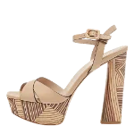 Beige Leather Le Silla Sandal