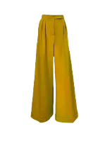 Yellow Fabric Max Mara Pants