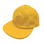 Yellow Leather Fendi Hat