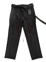 Black Cotton Saint Laurent Pants