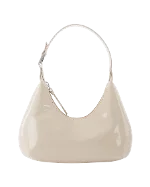 Beige Leather By Far Handbag