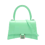 Green Leather Balenciaga Hourglass