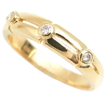 Gold Metal Mikimoto Ring