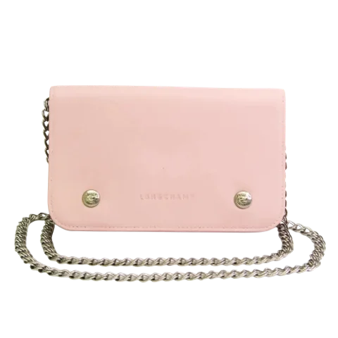 Pink Leather Longchamp Wallet
