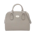 Grey Leather Michael Kors Handbag