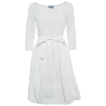 White Cotton Prada Dress