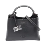 Black Leather Tod's Handbag