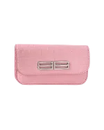 Pink Leather Balenciaga Clutch