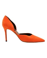 Orange Suede Celine Heels
