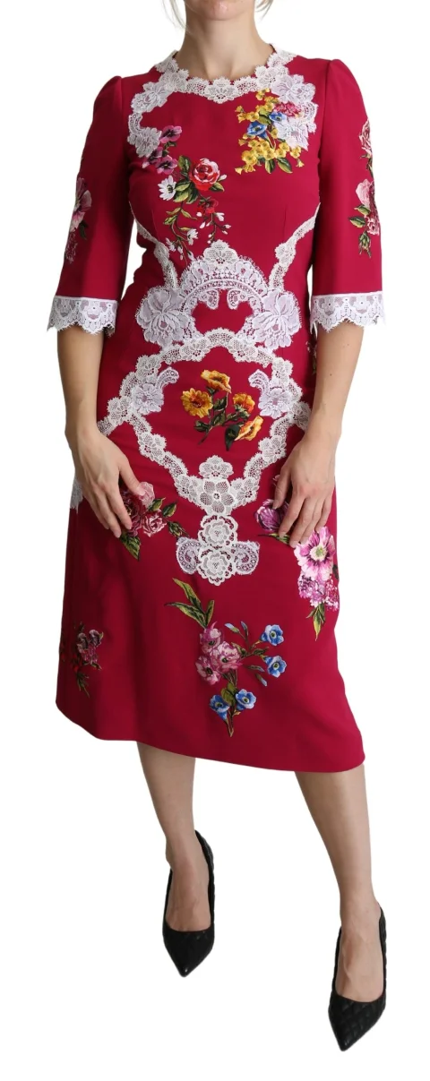 Red Fabric Dolce & Gabbana Dress