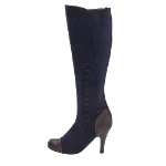 Navy Fabric Lanvin Boots