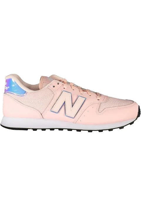 Pink Polyester New Balance Sneakers