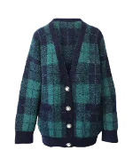 Green Wool Alessandra Rich Cardigan