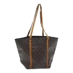 Brown Canvas Louis Vuitton Sac Shopping