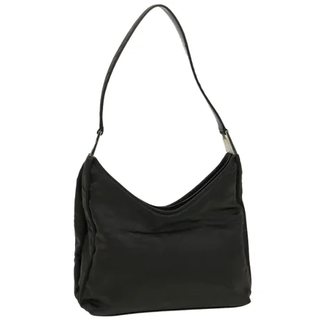 Black Canvas Gucci Shoulder Bag