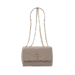 Beige Fabric Tory Burch Shoulder Bag