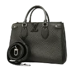 Black Leather Louis Vuitton Grenelle