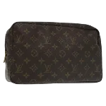 Brown Canvas Louis Vuitton Trousse Toilette