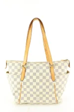 Beige Canvas Louis Vuitton Tote 