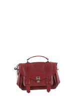 Burgundy Leather Proenza Schouler Crossbody Bag