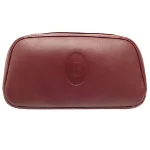 Red Leather Cartier Pouch