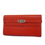 Red Leather Hermes Wallet