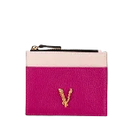 Pink Leather Versace Wallet