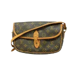 Brown Fabric Louis Vuitton Sologne