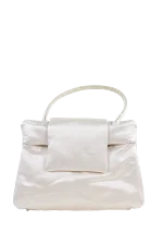 White Polyester Paule Ka Handbag