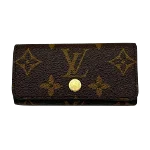 Brown Canvas Louis Vuitton Key Pouch