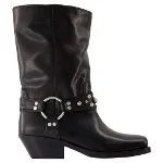 Black Leather Isabel Marant Boots