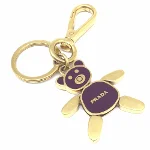 Gold Metal Prada Key Chain