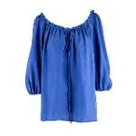 Blue Silk Blumarine Top