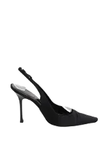 Black Fabric René Caovilla Heels