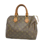 Brown Fabric Louis Vuitton Speedy