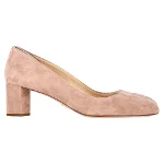 Pink Suede Prada Heels