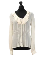 White Silk Dsquared2 Top