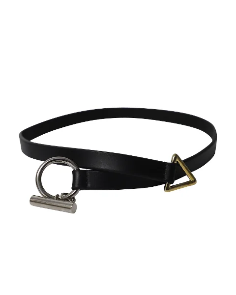 Black Leather Alexander Wang Necklace