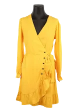 Yellow Fabric Maje Dress