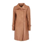 Brown Leather Costume National Coat