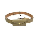 Beige Leather Burberry Belt