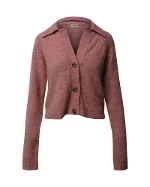 Pink Fabric Nanushka Cardigan