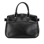 Black Leather Louis Vuitton Passy