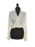 White Silk Jean Paul Gaultier Shirt