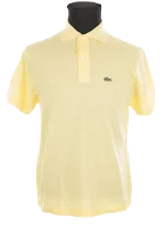 Yellow Cotton Lacoste Shirt