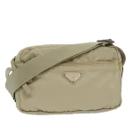 Beige Nylon Prada Crossbody Bag